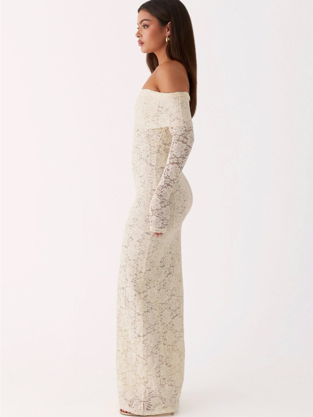 Yours Always Lace Maxi Dress - Ivory - Picture 3 of 4